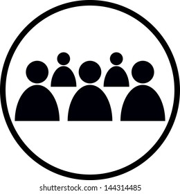 Group of people. Vector icon