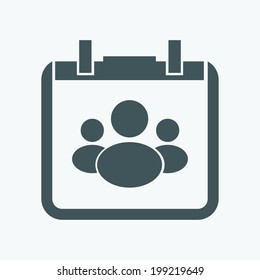 Group of people. Vector icon