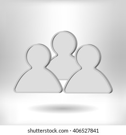 Group of people vector icon 