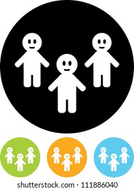 Group of people - Vector icon isolated