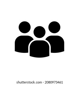group of people vector icon isolated on white background