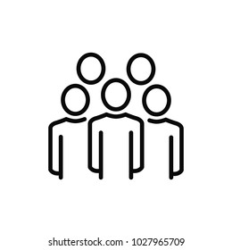 Group Of People Vector Icon, Person Icon, Team