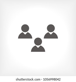 Group of people vector icon, person icon, team