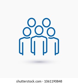 Group of people vector icon, person icon, team