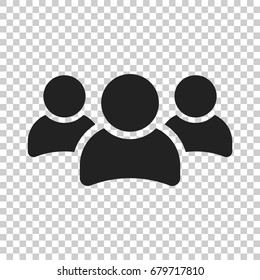 Group of people vector icon. Persons icon illustration.