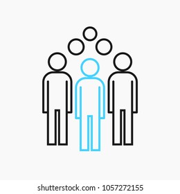 A group of people. Vector illustration