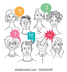 A group of people who communicate.