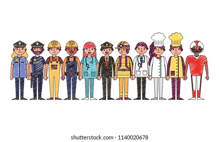 group people worker professionals labor day