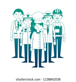 group people worker professionals occupation labor day