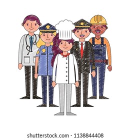 group people worker professionals occupation labor day