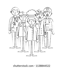 group people worker professionals occupation labor day