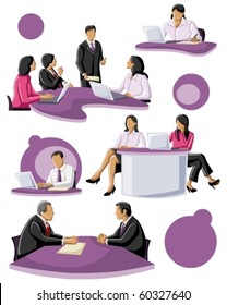 group of people working