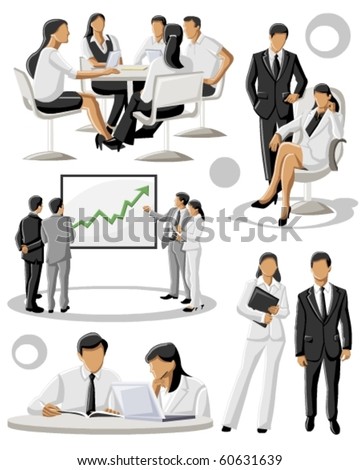 group of people working