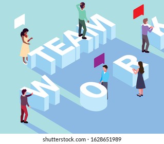 group of people working on a project, a team analytic brainstorming method