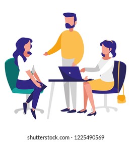 group of people in the workplace