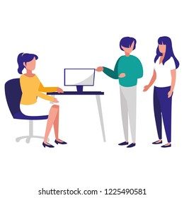 group of people in the workplace