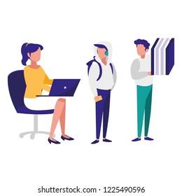 group of people in the workplace
