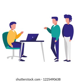 group of people in the workplace