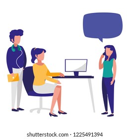 group of people in the workplace