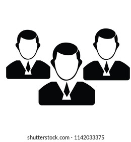 Group person icon vector