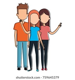 group of persons avatars characters