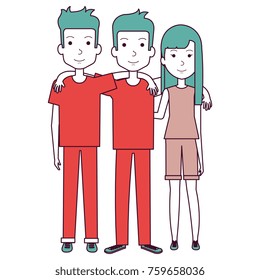 group of persons avatars characters