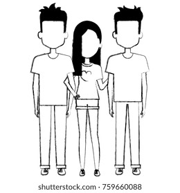 group of persons avatars characters