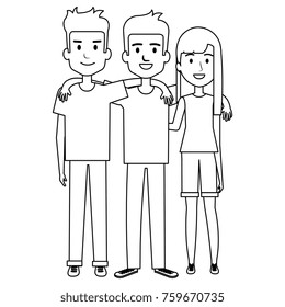 group of persons avatars characters
