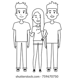 group of persons avatars characters