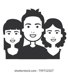 group of persons avatars characters