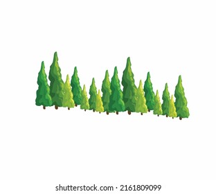 Group pf tree vector tree icons logo