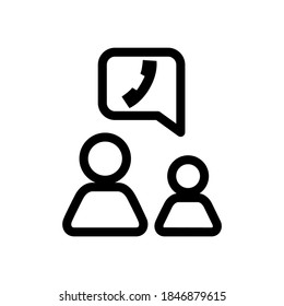 group phone icon or logo isolated sign symbol vector illustration - high quality black style vector icons
