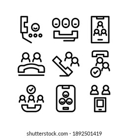 Group Phone icon or logo isolated sign symbol vector illustration - Collection of high quality black style vector icons
