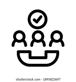 Icono de teléfono de grupo o logotipo símbolo de signo aislado ilustración vectorial - iconos vectoriales de estilo negro de alta calidad
