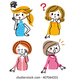 Group of pregnant women.