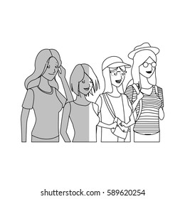 group of pretty young women icon image 