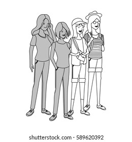 group of pretty young women icon image 