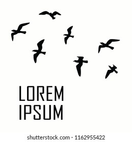 Group Pushes to Save Migratory Birds flock of bird design vector hand drawn