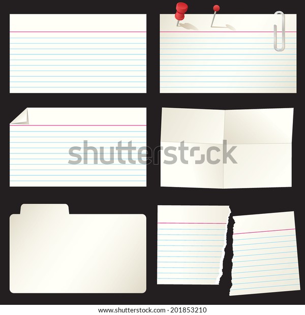 Group of Recipe and Index\
Cards