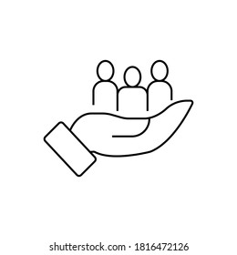 Group Representment icon.flat vector graphic in white background 