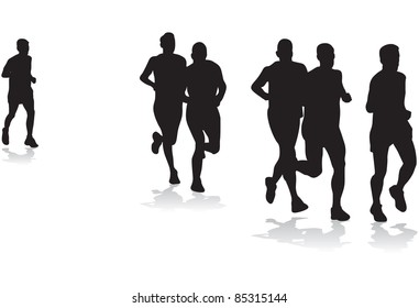 Group Of Runners