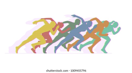 81 Glitch running man Images, Stock Photos & Vectors | Shutterstock