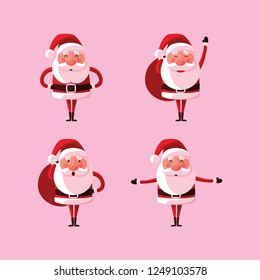group santa claus christmas character