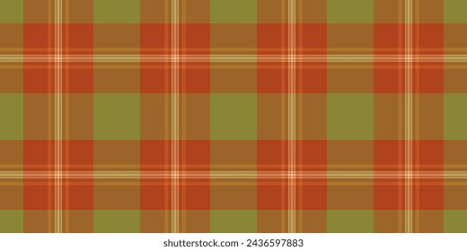 Group seamless pattern check, carnival texture background plaid. Choice vector fabric tartan textile in orange and yellow color.