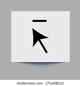 Línea de herramienta de selección de grupo e icono de glifo, herramientas y diseño, signo de flecha, vector, un patrón lineal en un fondo blanco, eps 10