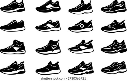 The group of shoes silhouette