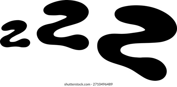Grupo de letras simples em preto zzz simbolizando o sono tranquilo e o descanso.