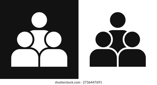 Group Simple and clear vector icon illustrating an essential idea or function