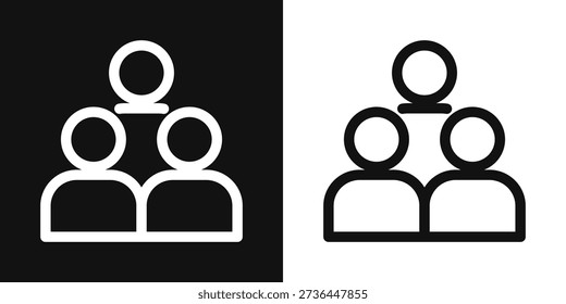 Group Simple and clear vector icon illustrating an essential idea or function
