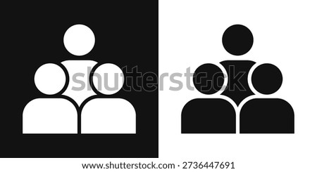 Group Simple and clear vector icon illustrating an essential idea or function